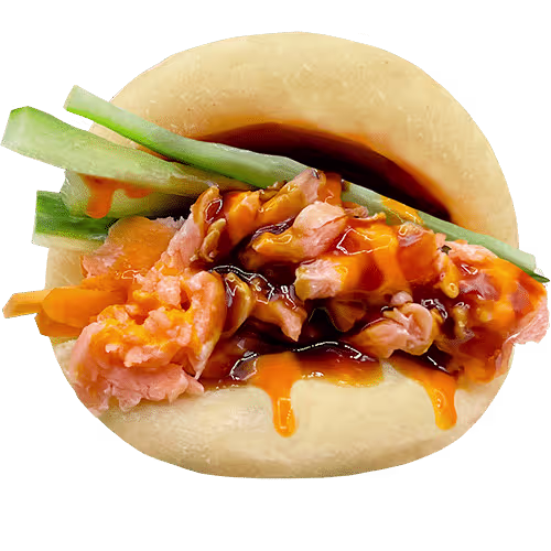Grilled Salmon Bao