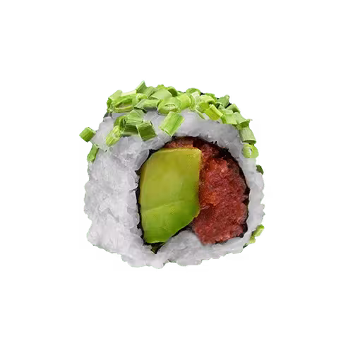Spicy Maguro Inside-Out Roll (pikant)