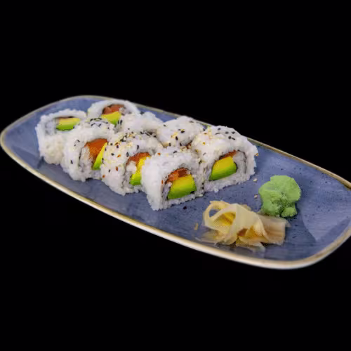 Lachs-Avocado Maki (6 Stück)