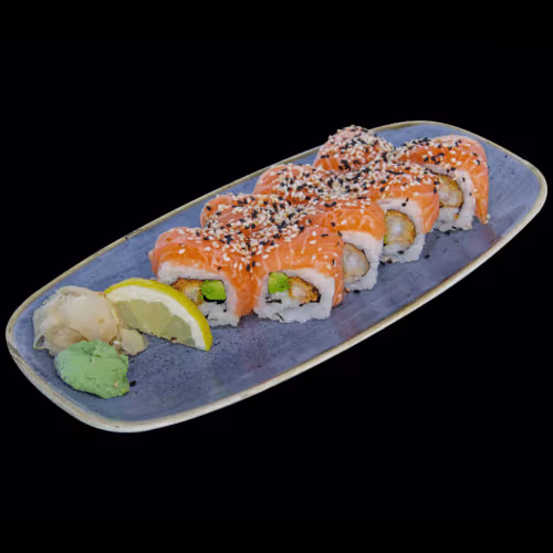 Sake Tempura Maki (8 Stück)