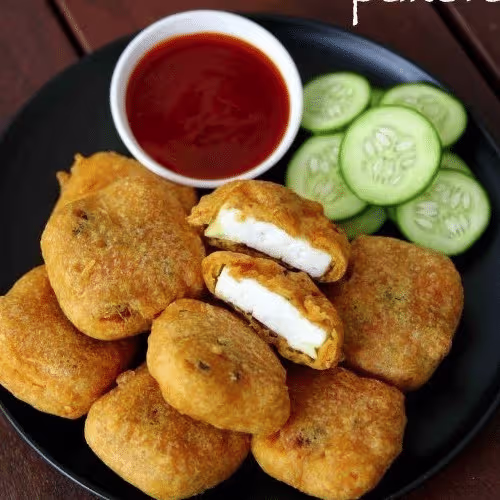 Paneer Pakora (vegetarisch, 4 Stück)