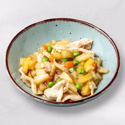 Hühnerfleisch mit Ananas