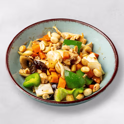 Gong Bao Huhn (scharf)