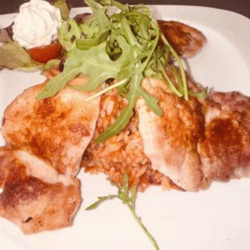 Gegrillte, ausgelöste Hühnerkeule
