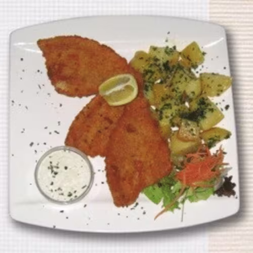 Gebackenes Schollenfilet