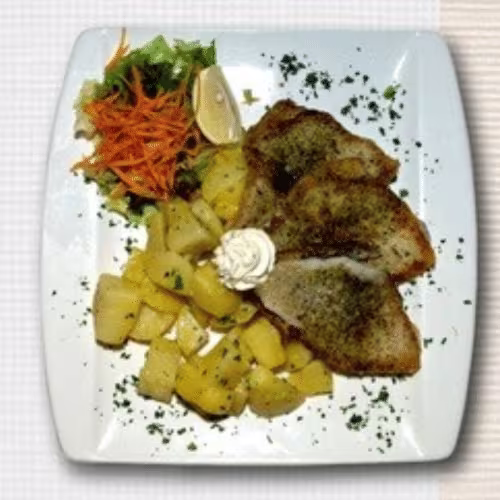 Gegrilltes Schollenfilet