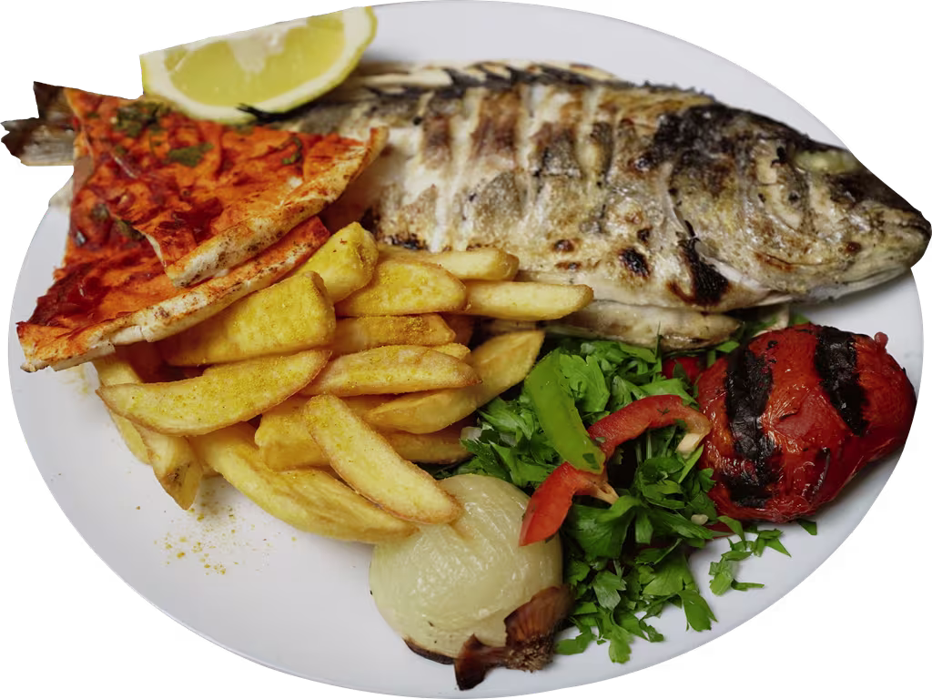 Gegrillter Fisch
