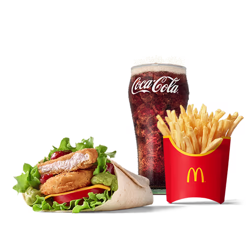 Guacamole Salsa Chicken Wrap McMenü