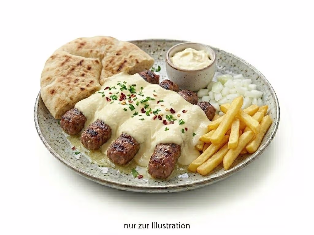 Cevapcici in Kajmak - Mittlere Portion