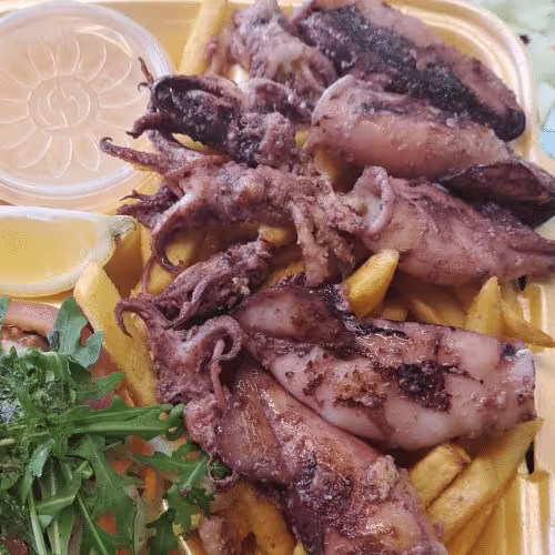 Calamari mit Knoblauch