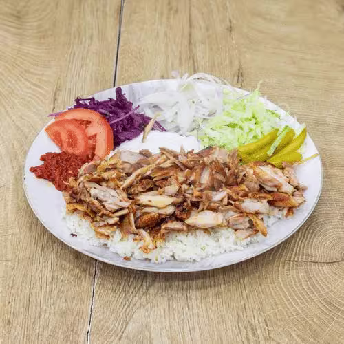 Hühner-Kebap Teller