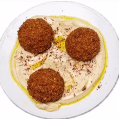 Hummus mit Falafel