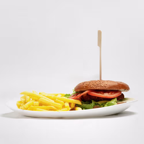 Hausgemachter American Burger (scharf)