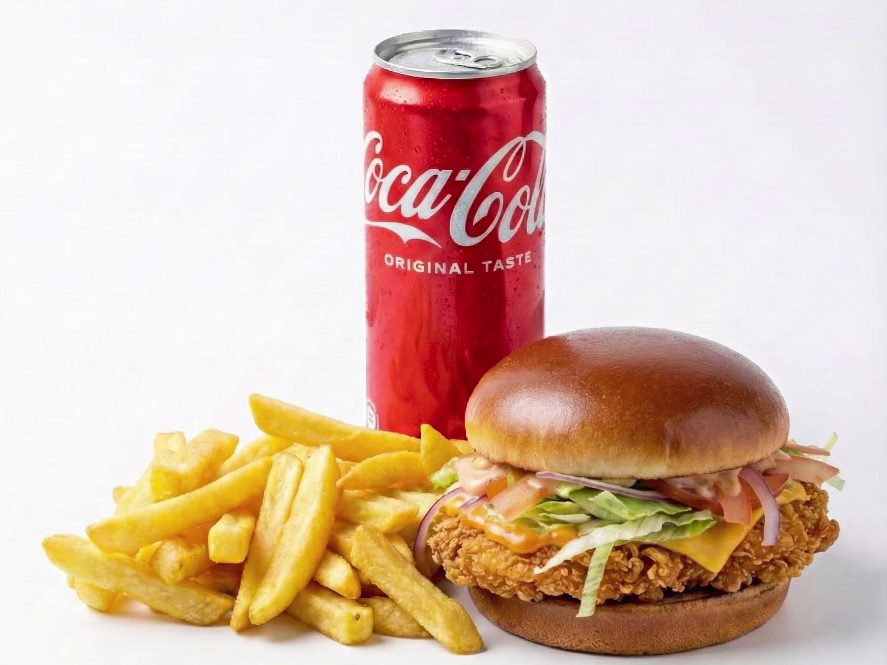 Veggie Chicken Burger Menü