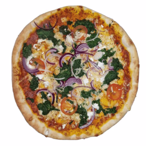 Pizza con Spinaci