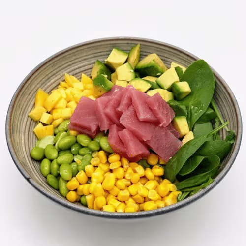 Poke Bowl mit frischem Thunfisch