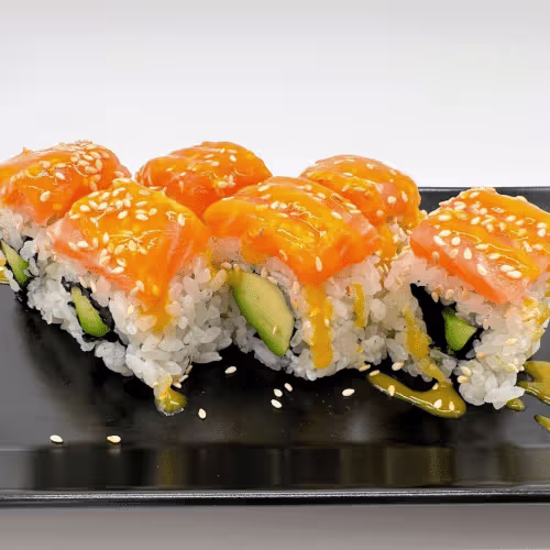 Lachs-Mango-Avocado Maki (12 Stück)