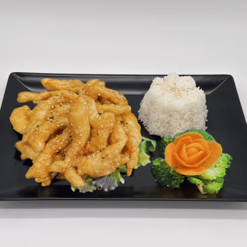 Sesam-Hähnchen Süß-Sauer Delight
