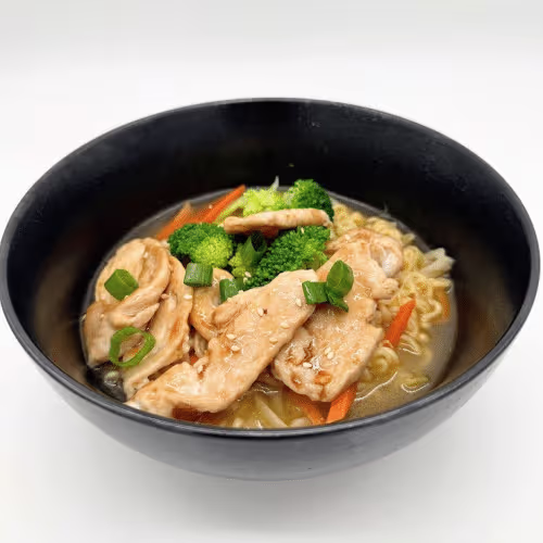 Ramen Nudelsuppen mit Huhn (scharf)