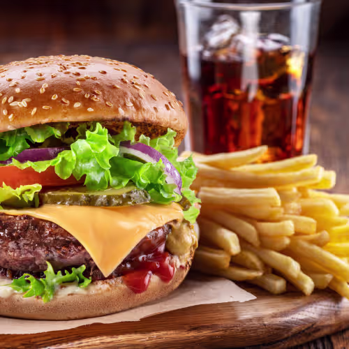 XL Snack&Weg-Burger Menü