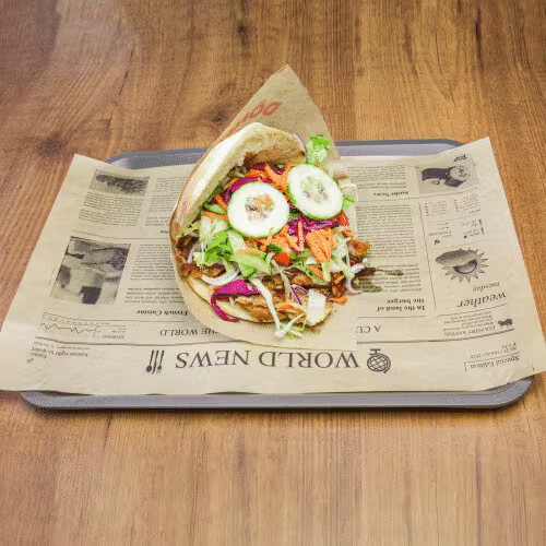 Kebab mit extra Fleisch (Huhn)