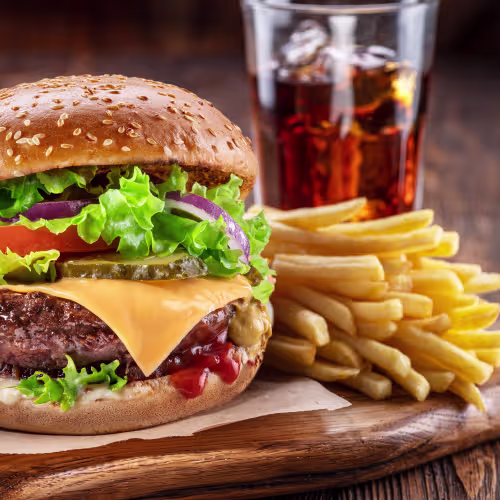 XL Snack&Weg-Spezialburger Menü
