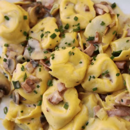tortellini prosciutto funghi