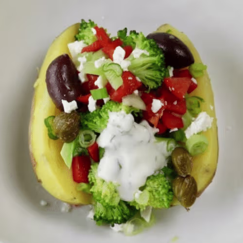 ofenkartoffeln mit gemüse