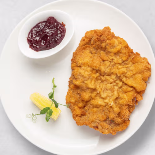 Schweine Schnitzel mit Pommes