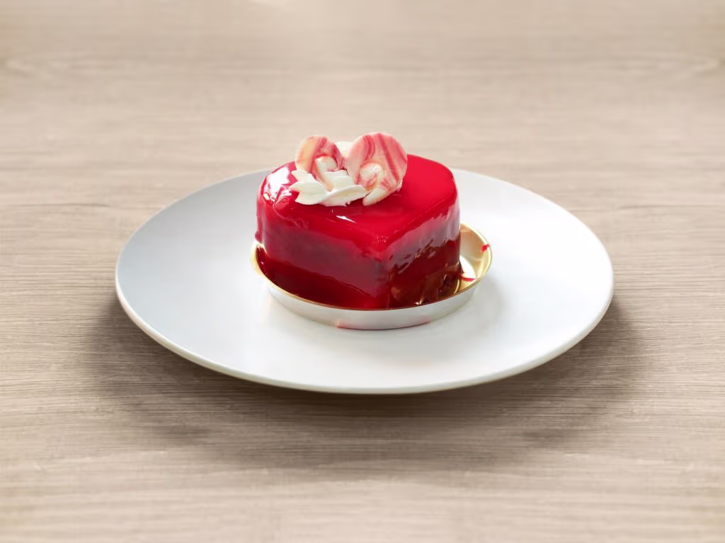 Herz Erdbeere Kuchen