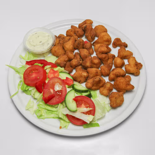 Gebackener, panierter Karfiol