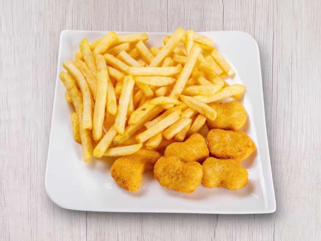Chicken Nuggets mit Pommes frites