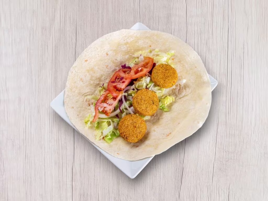 Falafel im Wrap