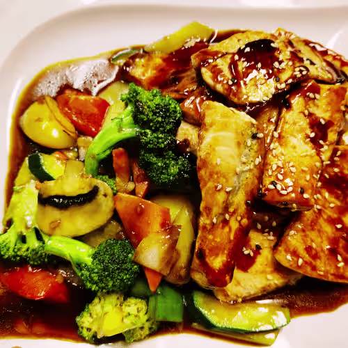 Lachs Gemüse