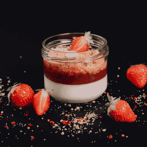Erdbeer Panna Cotta