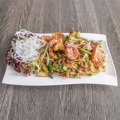 Pad-Thai-Garnelen