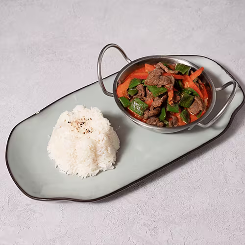 Pad Prik Khing (leicht scharf)