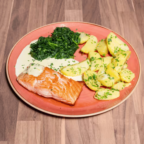 Gebratenes Lachsfilet