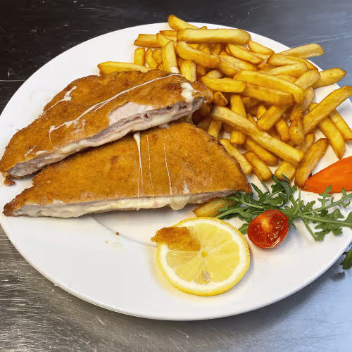 Gebackenes Cordon Bleu