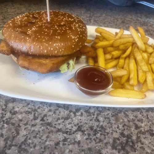 Hühner-Schnitzel Burger
