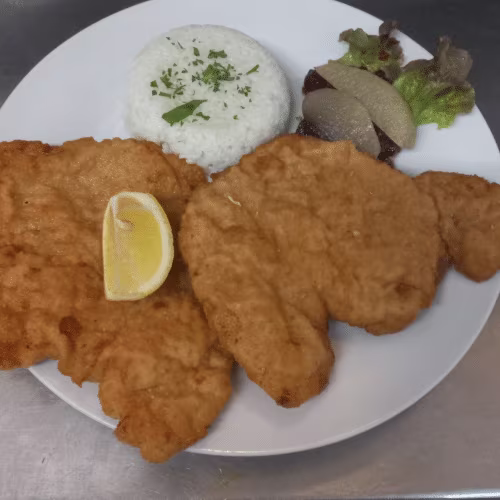 Schweinsschnitzel gebacken