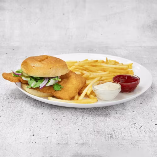 Schnitzel Burger Menü