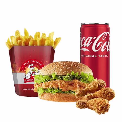 Combo Fried Chicken Burger