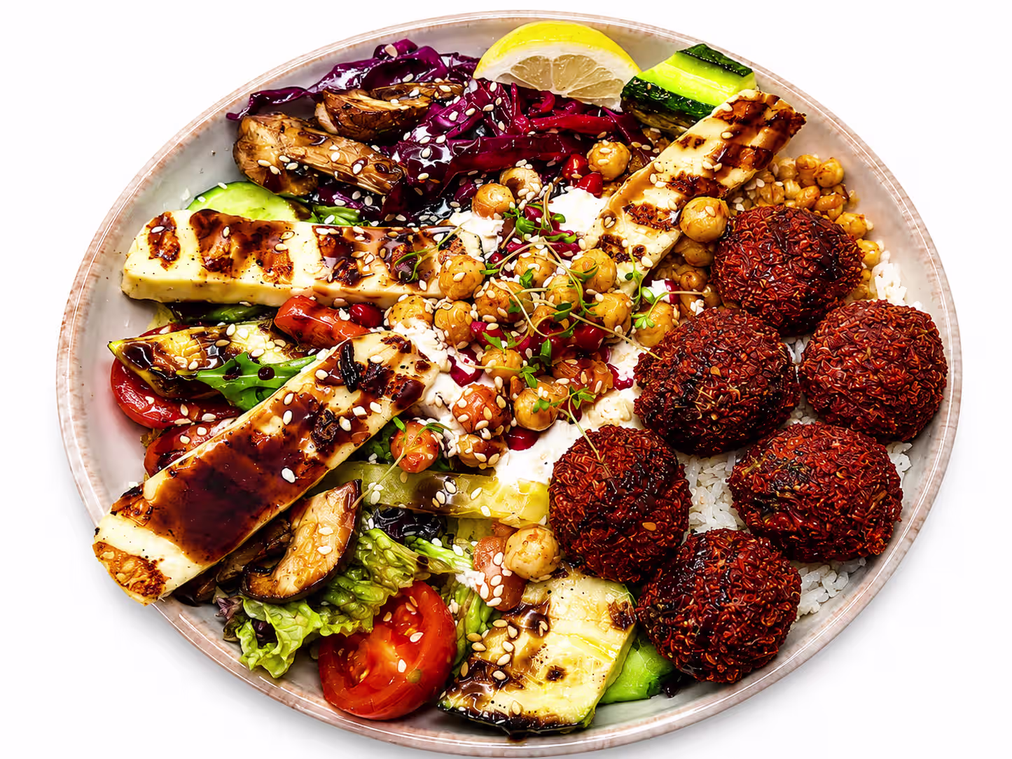 Funky-Falafel-Bowl (vegetarisch)
