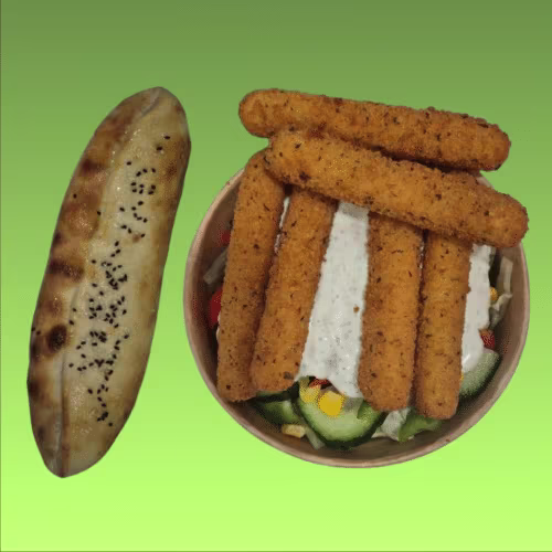 Mozzarella Sticks Salat