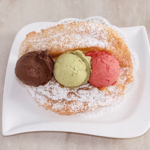 Eiskrapfen-Sandwich zum Selbstbefüllen