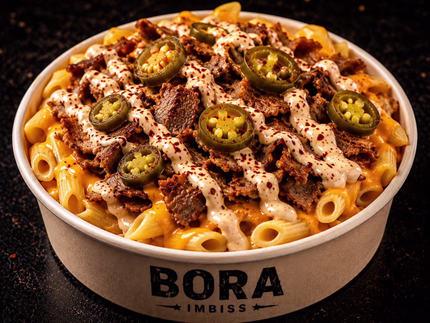 Cheesy Penne Kebab