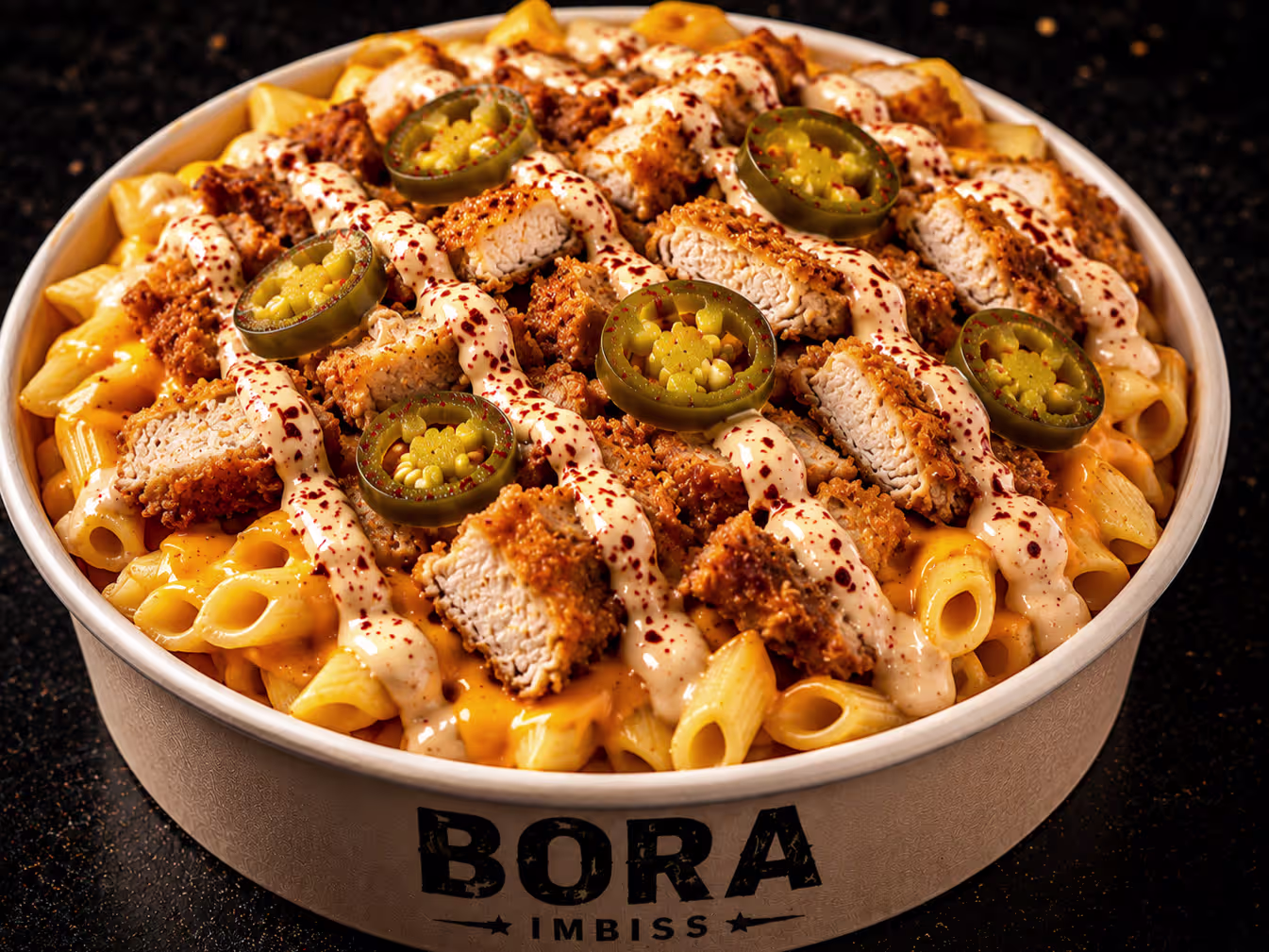 Cheesy Penne Schnitzel