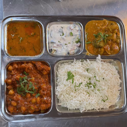 Nepali Thali  Veg.(Dal, Bhat, Tarkari)