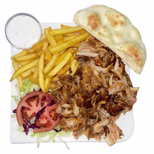 Kebab Teller Huhn